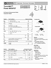 DataSheet IXTA200N075T pdf